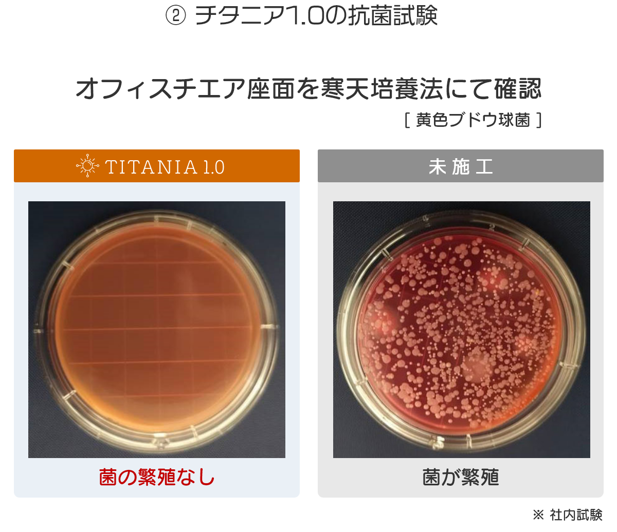 チタニア1.0の抗菌試験